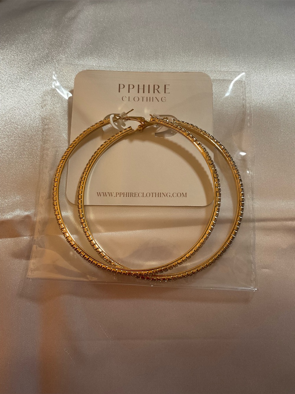 Audrey Gold Large Hoop Earrings
